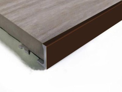 Алюминиевый профиль L-образный 12 мм ПО-Г12 Бронза матовая 2,7 м