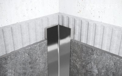 Внутренний уголок из нержавеющей стали 80х80 FLV 80 P Сталь полированная 3 м