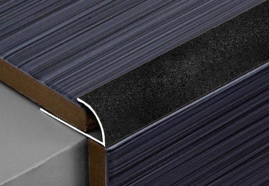 С-профиль алюминиевый 9 мм ПО-9 Чёрный муар 2,7 м