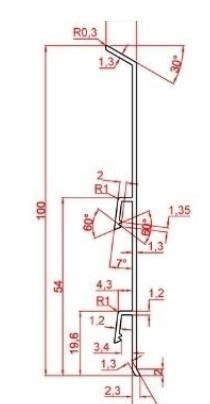 Алюминиевый уголок внешний для плинтуса Евротрим F-100 серебро