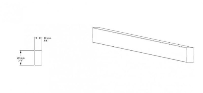 Плинтус 10х20 мм Orac Decor Duropolymer SX194 2 м