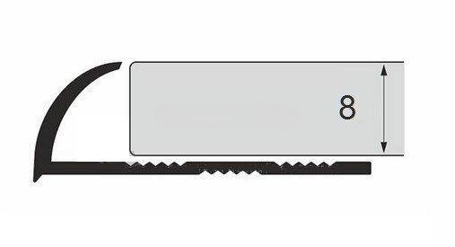 Стальной С-образный профиль 8 мм ПА-8 шлифованный 3 м