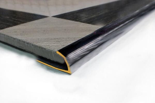 Профиль С-образный для плитки 9 мм ЛПО-9 Хром полированный 2,7 м