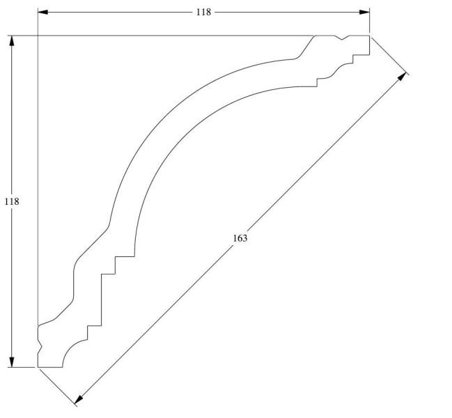 Потолочный плинтус гибкий Orac Decor Duropolymer Flex CX106F 2 м