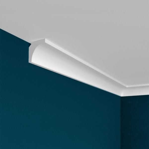 Потолочный плинтус Перфект Плюс P26 19 мм 2 м белый ударопрочный полимер