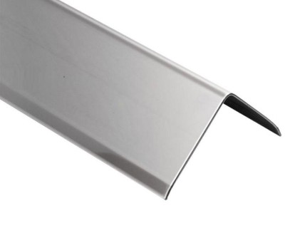 Уголок из нержавеющей стали 25х25 мм SAO12-25W SG Серебро глянец 2,7 м