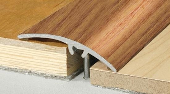 Порог алюминиевый скрытый крепеж 50 мм Effector A-65 0905 Дуб Янтарный 2,7 м