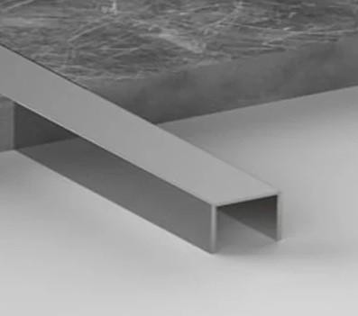 Алюминиевый П-профиль 10х10 мм Б-5 серебро матовое 3 м