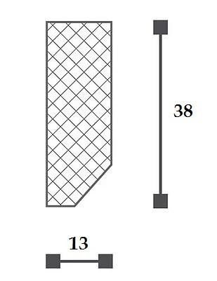 Напольный плинтус NMC Floorstyl FT1 38х13 200 см