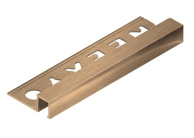 П-профиль из латуни закладной 10х10 мм NEEXY PVL31-03 BAO брашированный 2.7м