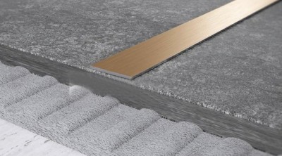 Полоса из нержавеющей стали 35 мм FB 35 GM Золото сатинированное 3 м