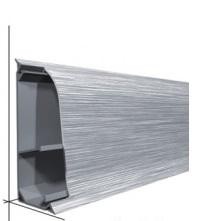 Напольный плинтус из алюминия Aspro A-5ZLCO-A0, A1 54 мм Inox 2,5 м