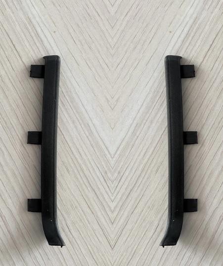 Металлические заглушки для плинтуса ПТ-79/10 М черный муар (кмп)