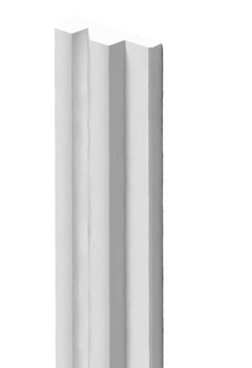 Финишный молдинг для панелей HiWood LF129A NP белый 11х34 мм 2,7 м