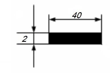 Алюминиевая полоса 2х40 мм 3 м