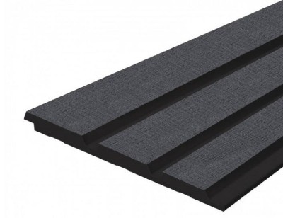 Отделочная панель 120х12 мм Hiwood LV124 BK114K черный 2,7м