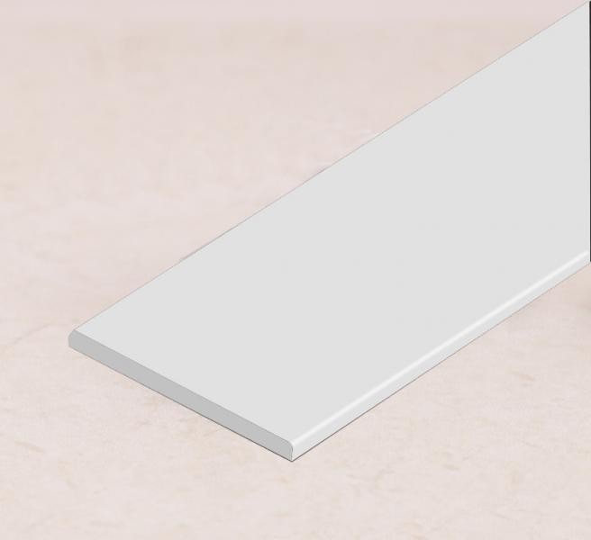 Алюминиевая полоса 40 мм белая матовая 1,6 мм толщина полосы 3м