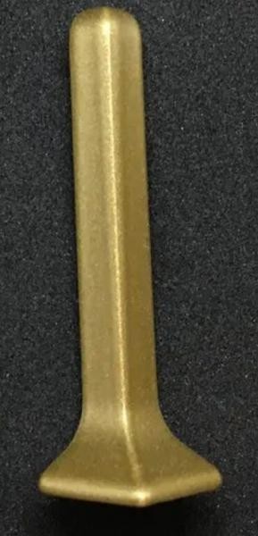 Алюминиевый уголок внешний для плинтуса Евротрим L-100 золото