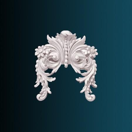 Декоративный орнамент Перфект G2079 216х152х38 мм белый полиуретан