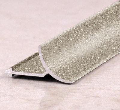 Уголок алюминиевый для плитки внутренний ПО-В9 Серый муар 2,7 м