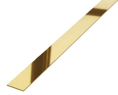 Стальная полоса 45 мм FB 45 GP золото полированное 3 м