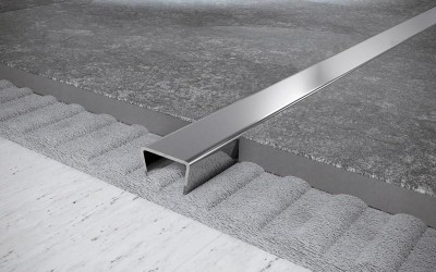 Стальной П-профиль 15х25 мм FUB 15х25 P полированная сталь 2,7 м