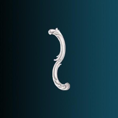 Декоративный орнамент Перфект G2357R 286х114х20 мм белый полиуретан