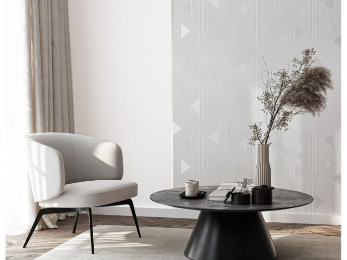 Декоративная стеновая панель 3D 600х4х3000 мм HiWood Maximum DM629 W14 с рельефным узором