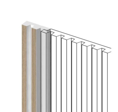 Финишный молдинг для панелей HiWood LF129A BR417N под дерево 11х34 мм 2,7 м