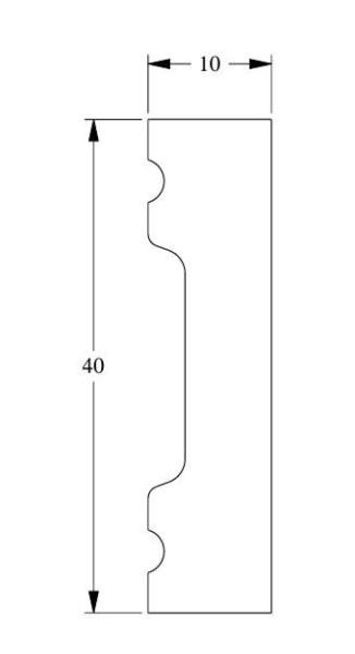 Напольный плинтус Orac Decor Duropolymer SX162 2 м