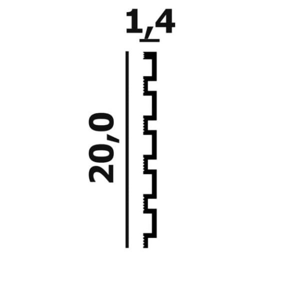 Стеновая декоративная панель Перфект Плюс P122-2800 белый ударопрочный полимер 14х200 2,8 м