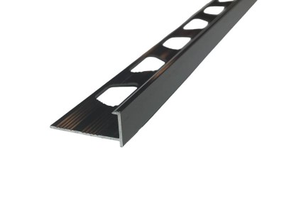 L-образный профиль алюминиевый 10 мм ПО-201-05 бронза глянец 2.7 м