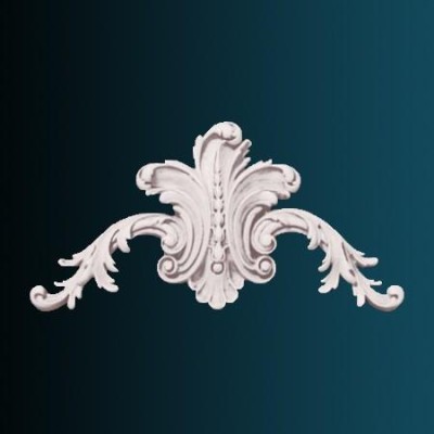 Декоративный орнамент Перфект G2082 143х279х30 мм белый полиуретан