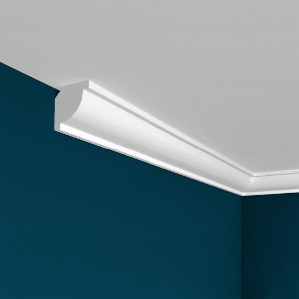 Потолочный плинтус Перфект Плюс P38 20 мм 2 м белый ударопрочный полимер