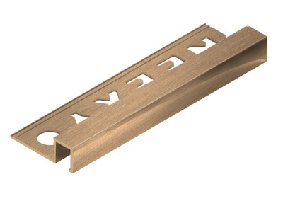 П-профиль из латуни закладной 10х12.5 мм NEEXY PVL32-03 BAO брашированный 2.7м