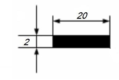 Алюминиевая полоса 2х20 мм 3 м