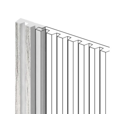 Финишный молдинг для панелей HiWood LF129A GR24N под дерево 11х34 мм 2,7 м