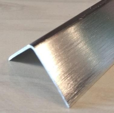 Алюминиевый уголок 15х15 мм ПН-15х15 Серебро глянец браш 2,7 м