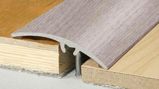 Порог алюминиевый скрытый крепеж 50 мм Effector A-65 0912 Дуб Табакко 2,7 м