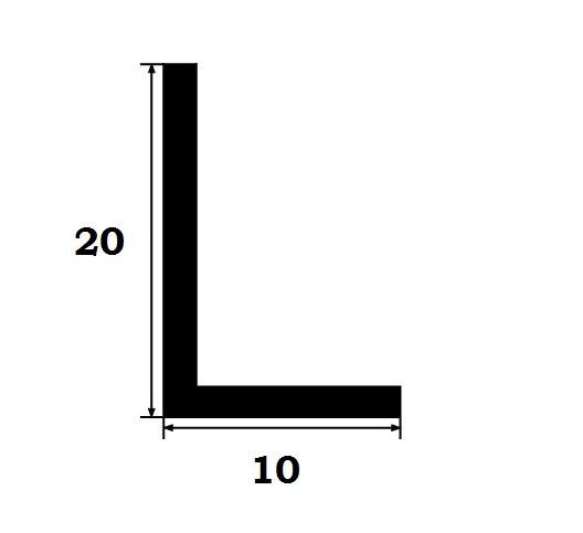 Латунный уголок Yakamoz ЛП-20х10 латунь шлифованная 2,7 м