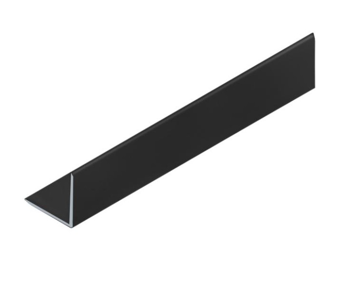 Уголок 30х30 мм алюминиевый NEEXY PV65-18 MBL черный матовый 2.7 м