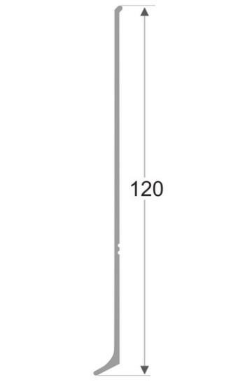 Фурнитура для напольного плинтуса ПЛ-120 уголок внутренний черный муар