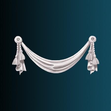 Декоративный орнамент Перфект G2086 200х400х30 мм белый полиуретан