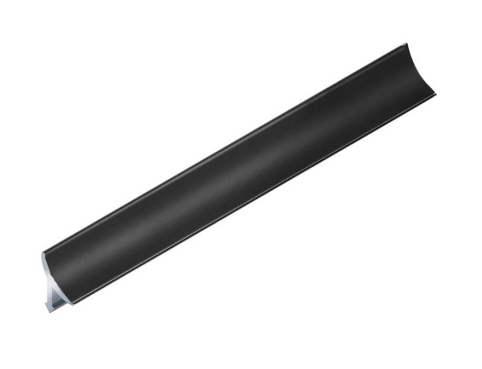 Профиль для внутренних углов алюминиевый 12 мм NEEXY PV30-19 BBL черный блестящий 2.7 м
