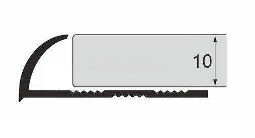 Стальной С-образный профиль 10 мм ПА-10 полированный 3 м