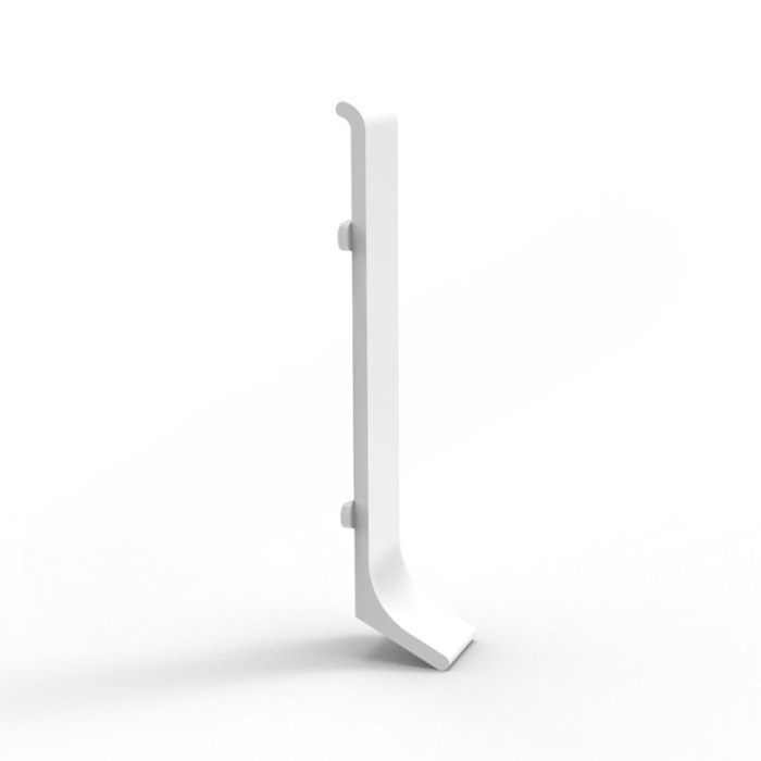 Стык для плинтуса 40 мм Мега-Трейд ЛП-40ст 0032 белый муар RAL 9016