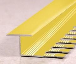 Профиль Z-образный гибкий алюминиевый ПЗ-10 Золото матовое 2,7 м