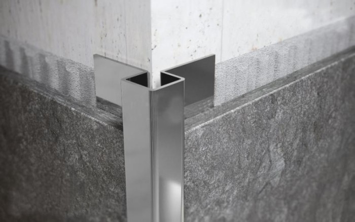 Антивандальный профиль для плитки FMR 12х25 P Сталь полированная 2,7 м