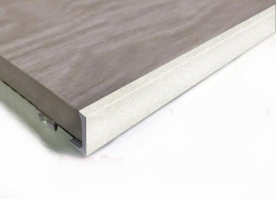 L-профиль алюминий 10 мм ПО-Г10 Бежевый муар 2,7 м