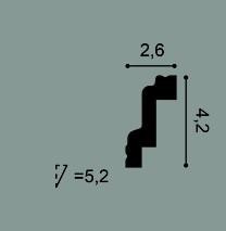 Потолочный плинтус Orac Decor Durofoam CB531N 2 м